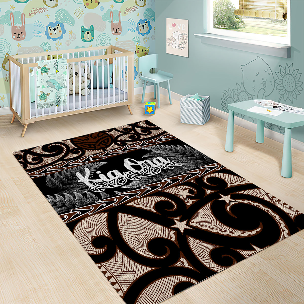 kia-ora-new-zealand-area-rug-aotearoa-proud-maori-with-silver-fern