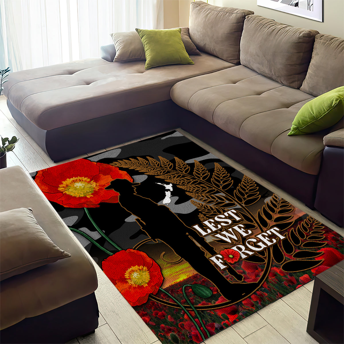 new-zealand-anzac-day-area-rug-lest-we-forget-silver-fern-with-camouflage