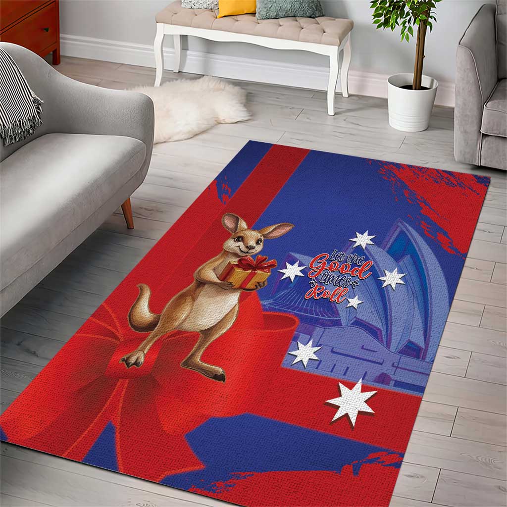 Happy Boxing Day Australia Area Rug Let The Good Time Roll!