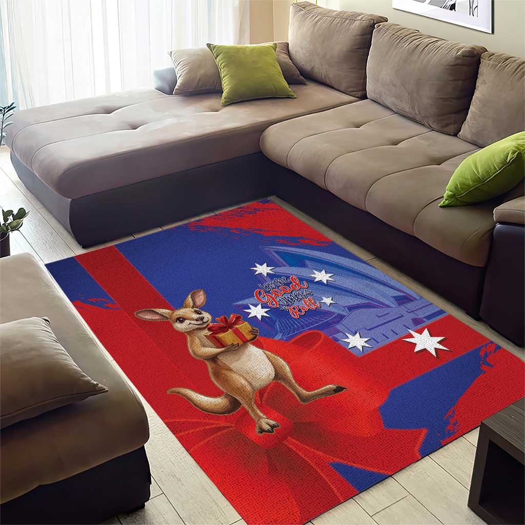 Happy Boxing Day Australia Area Rug Let The Good Time Roll!