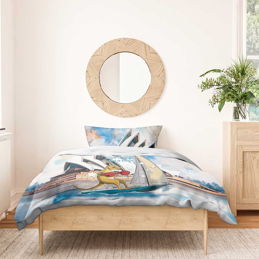 Personalised Australia Sailing Bedding Set Life Is Better On A Boat