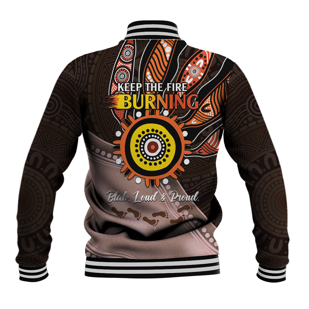 Fire Burning Together NAIDOC 2024 Baseball Jacket Indigenous Art