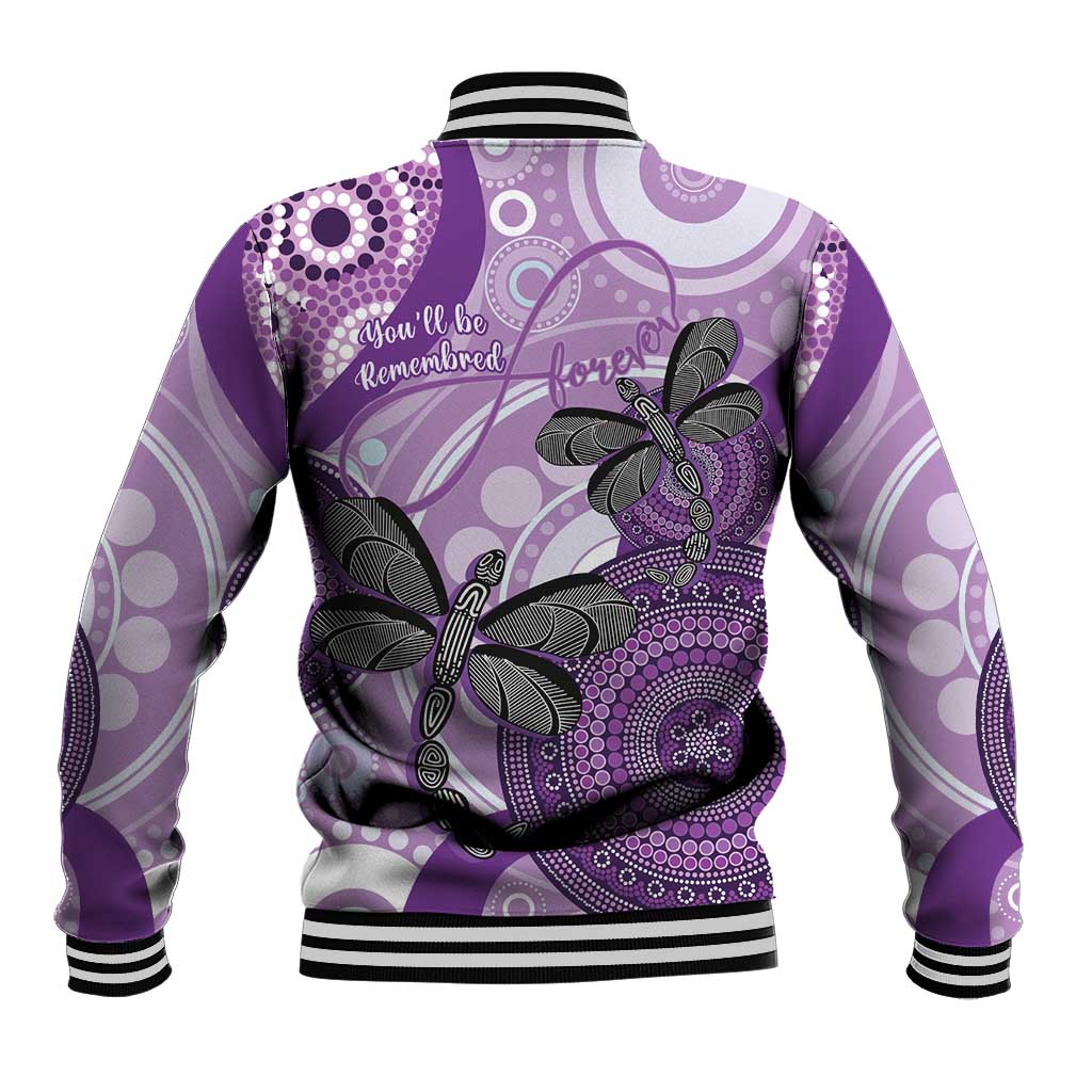 Memorial Australia Baseball Jacket You Will Be Remembered Aboriginal Art