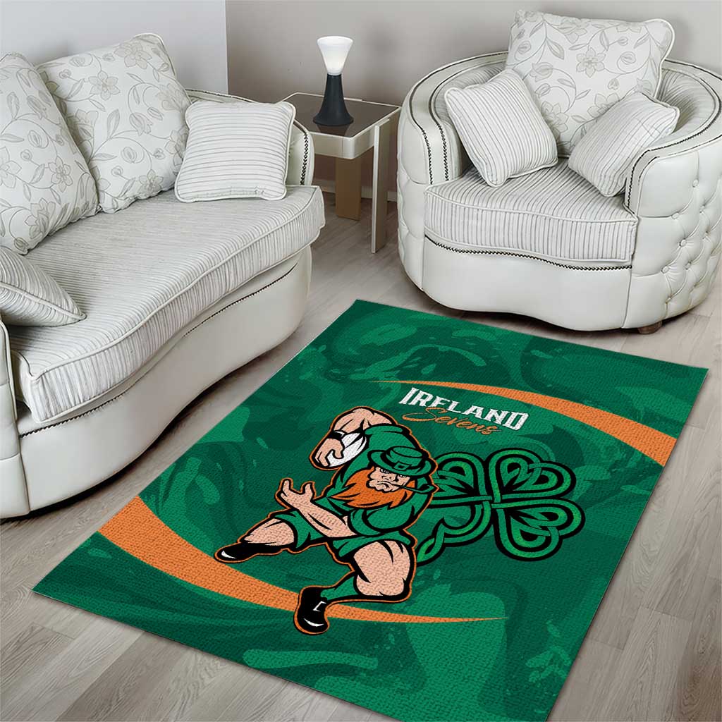 Ireland Rugby Sevens Area Rug Go Champions Irish Shamrock