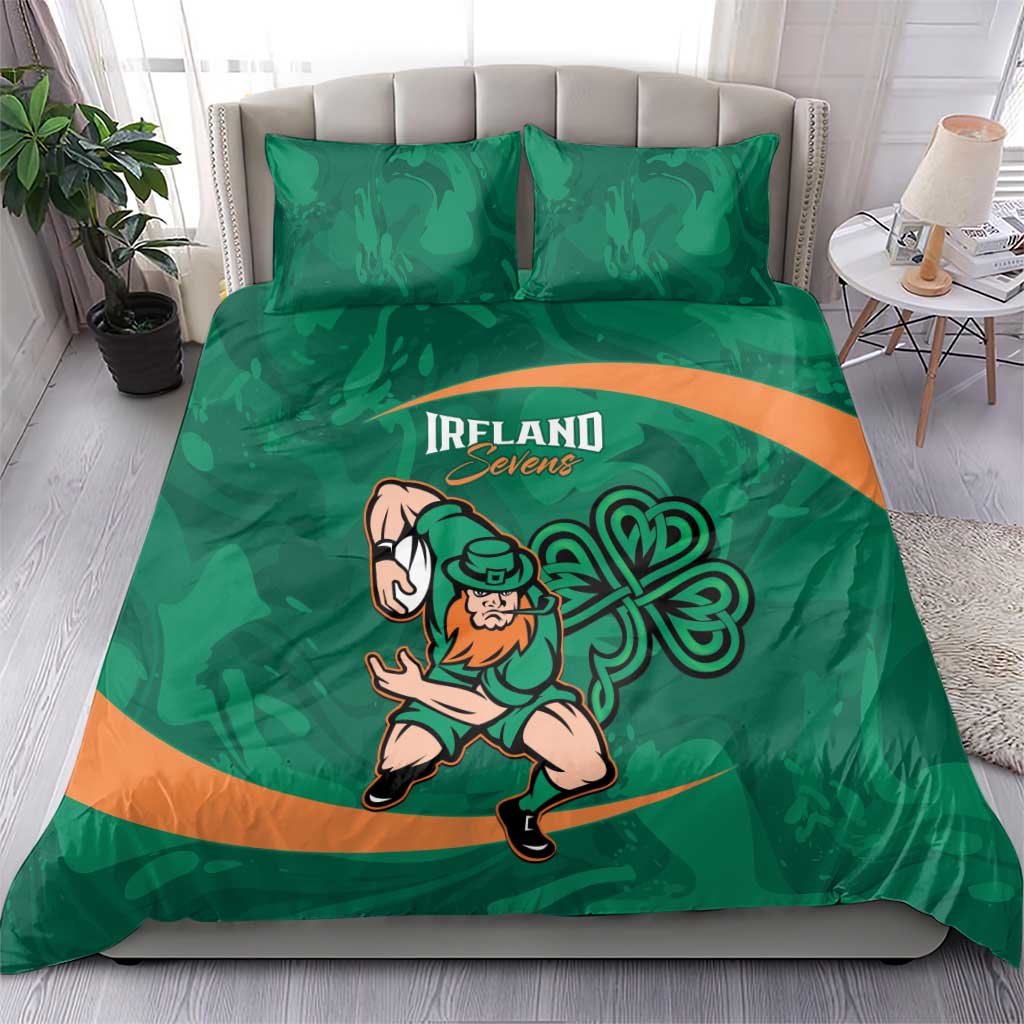 Ireland Rugby Sevens Bedding Set Go Champions Irish Shamrock