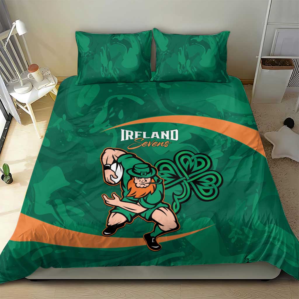 Ireland Rugby Sevens Bedding Set Go Champions Irish Shamrock