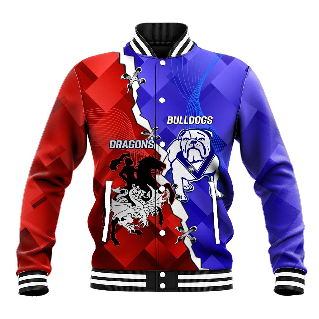 Custom Bulldogs And Dragons Rugby 2025 Baseball Jacket Dynamic Style