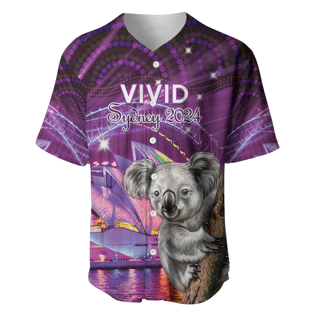 Vivid Sydney Australia Baseball Jersey Humanity Aussie Koala Fanciful Light