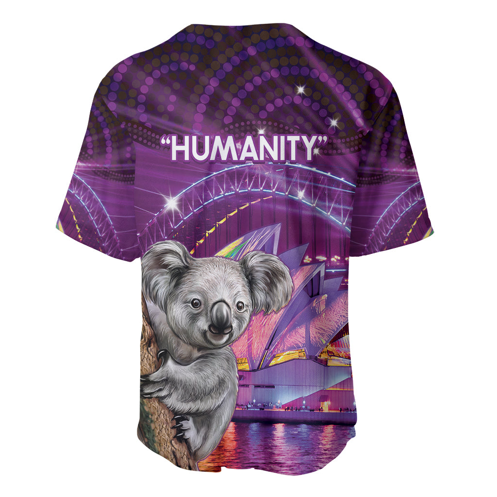 Vivid Sydney Australia Baseball Jersey Humanity Aussie Koala Fanciful Light