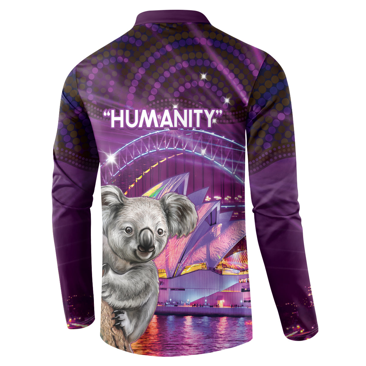 Vivid Sydney Australia Button Sweatshirt Humanity Aussie Koala Fanciful Light