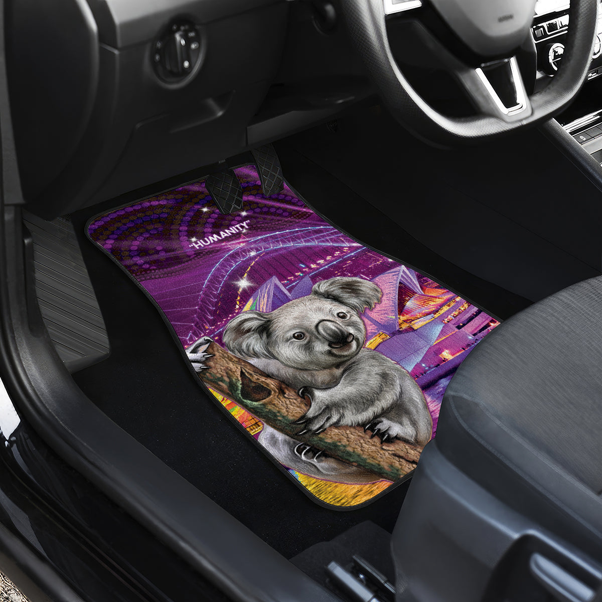 Vivid Sydney Australia Car Mats Humanity Aussie Koala Fanciful Light