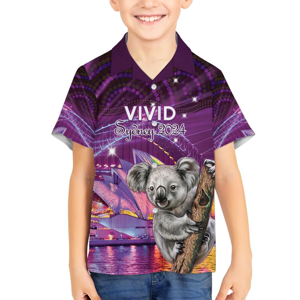 Vivid Sydney Australia Family Matching Tank Maxi Dress and Hawaiian Shirt Humanity Aussie Koala Fanciful Light