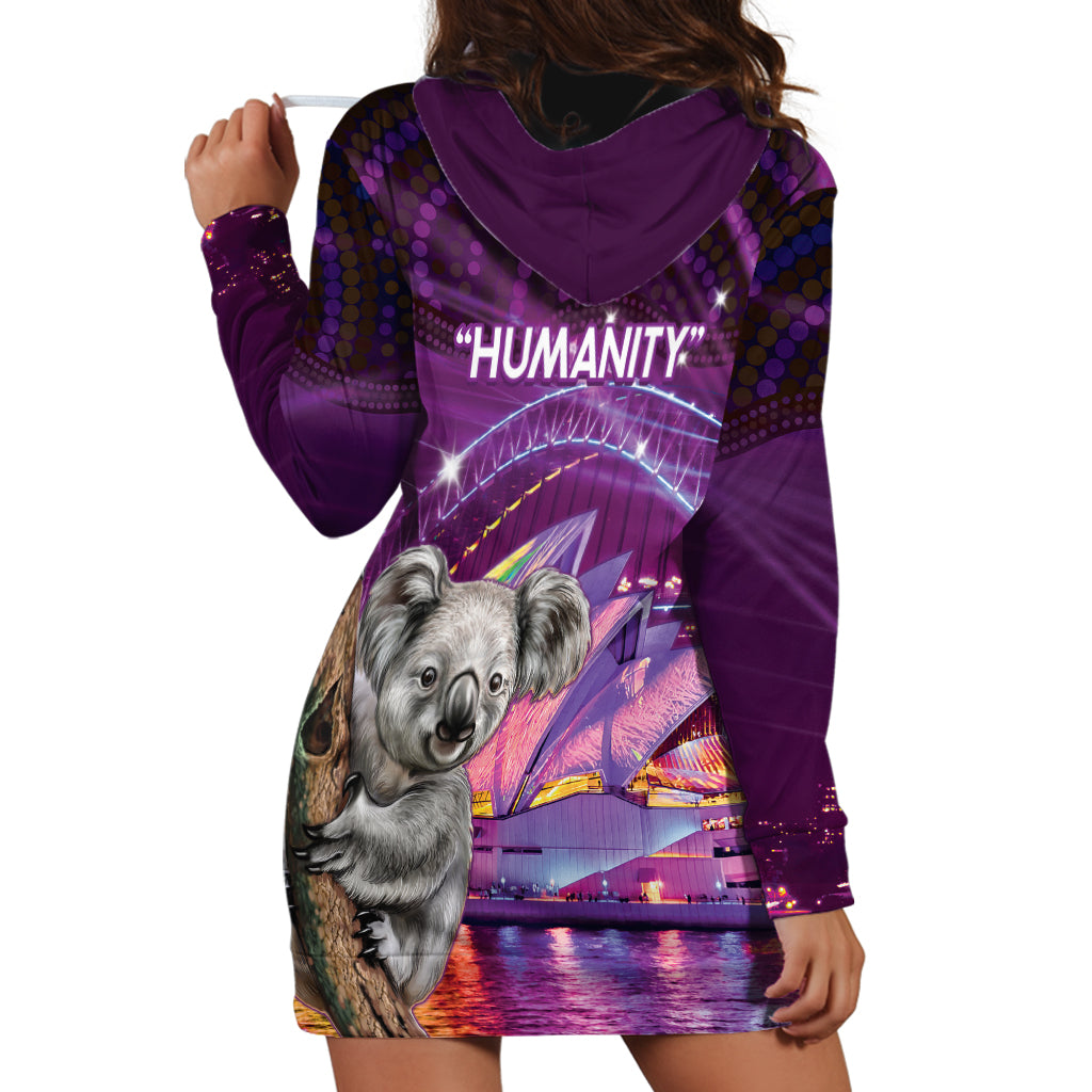 Vivid Sydney Australia Hoodie Dress Humanity Aussie Koala Fanciful Light