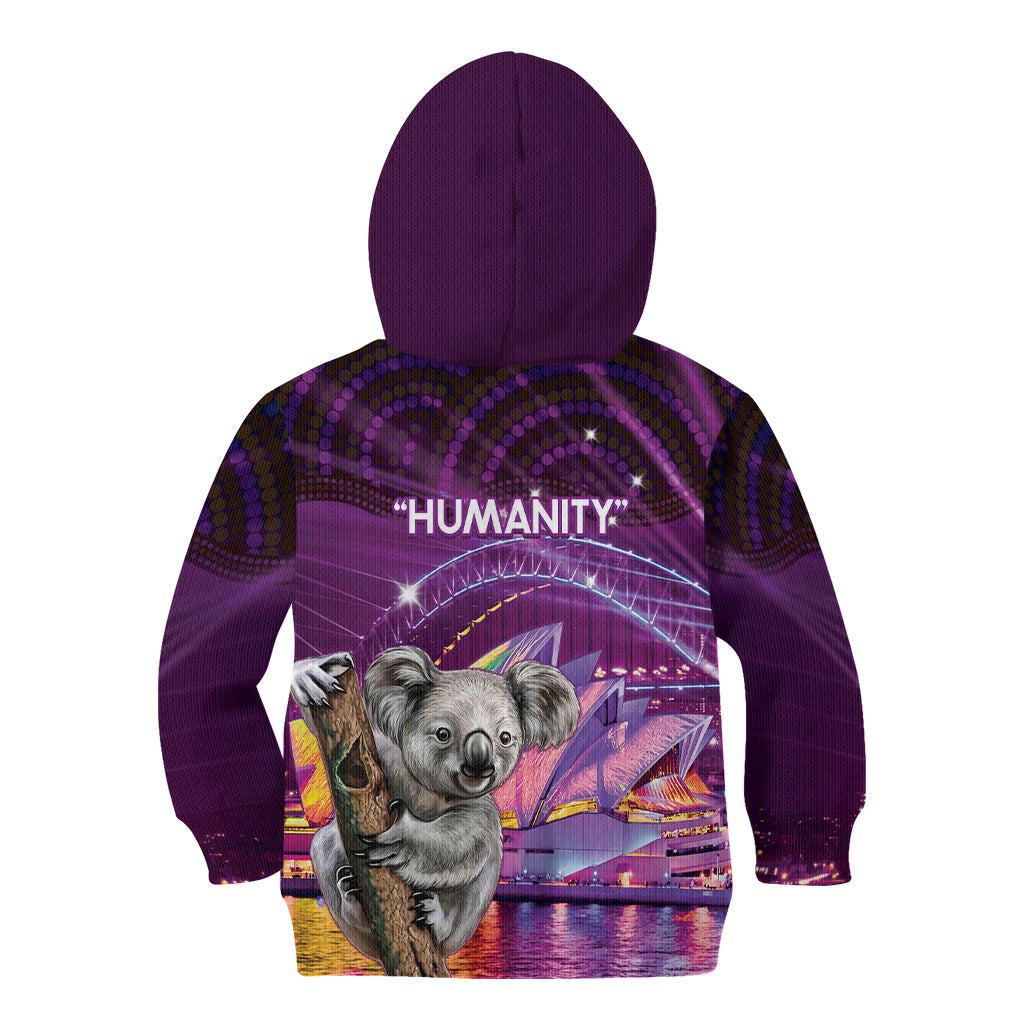 Vivid Sydney Australia Kid Hoodie Humanity Aussie Koala Fanciful Light