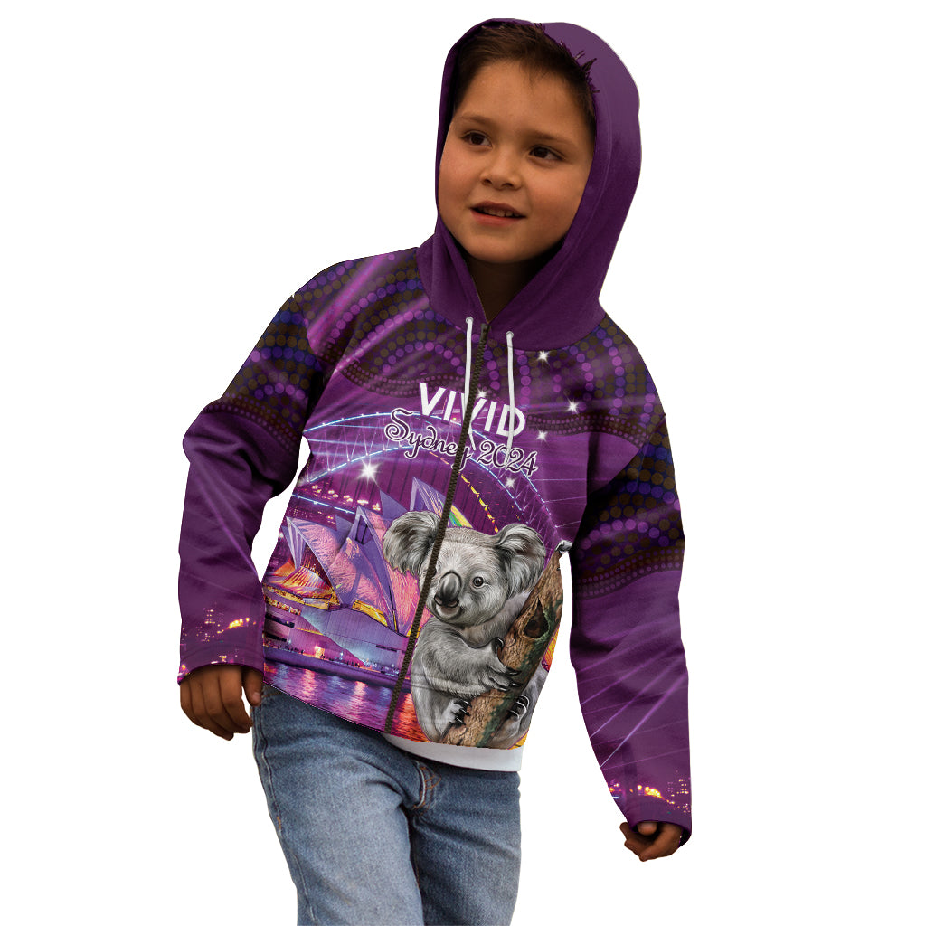 Vivid Sydney Australia Kid Hoodie Humanity Aussie Koala Fanciful Light