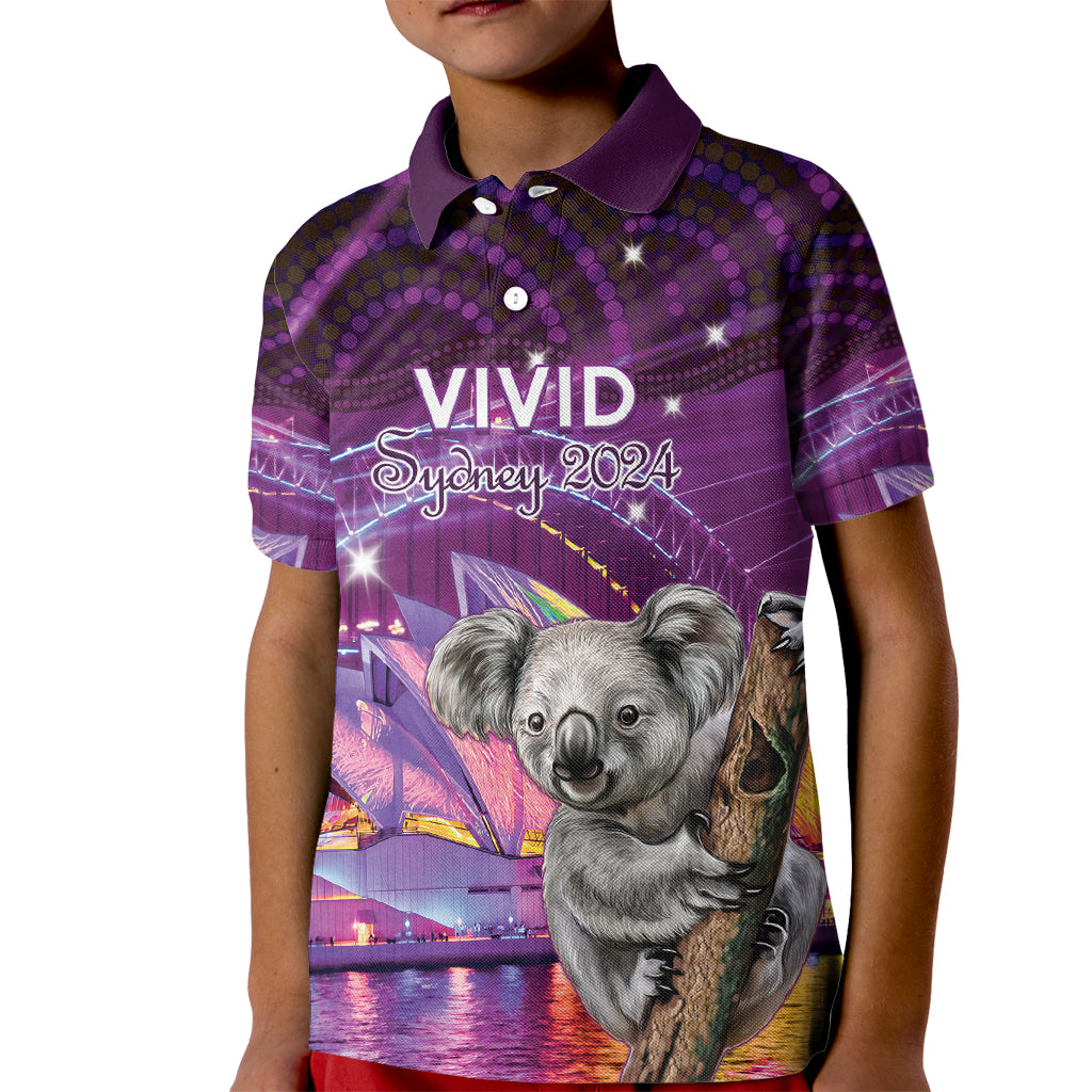 Vivid Sydney Australia Kid Polo Shirt Humanity Aussie Koala Fanciful Light