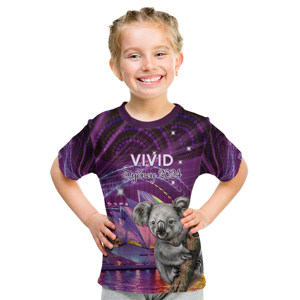 Vivid Sydney Australia Kid T Shirt Humanity Aussie Koala Fanciful Light