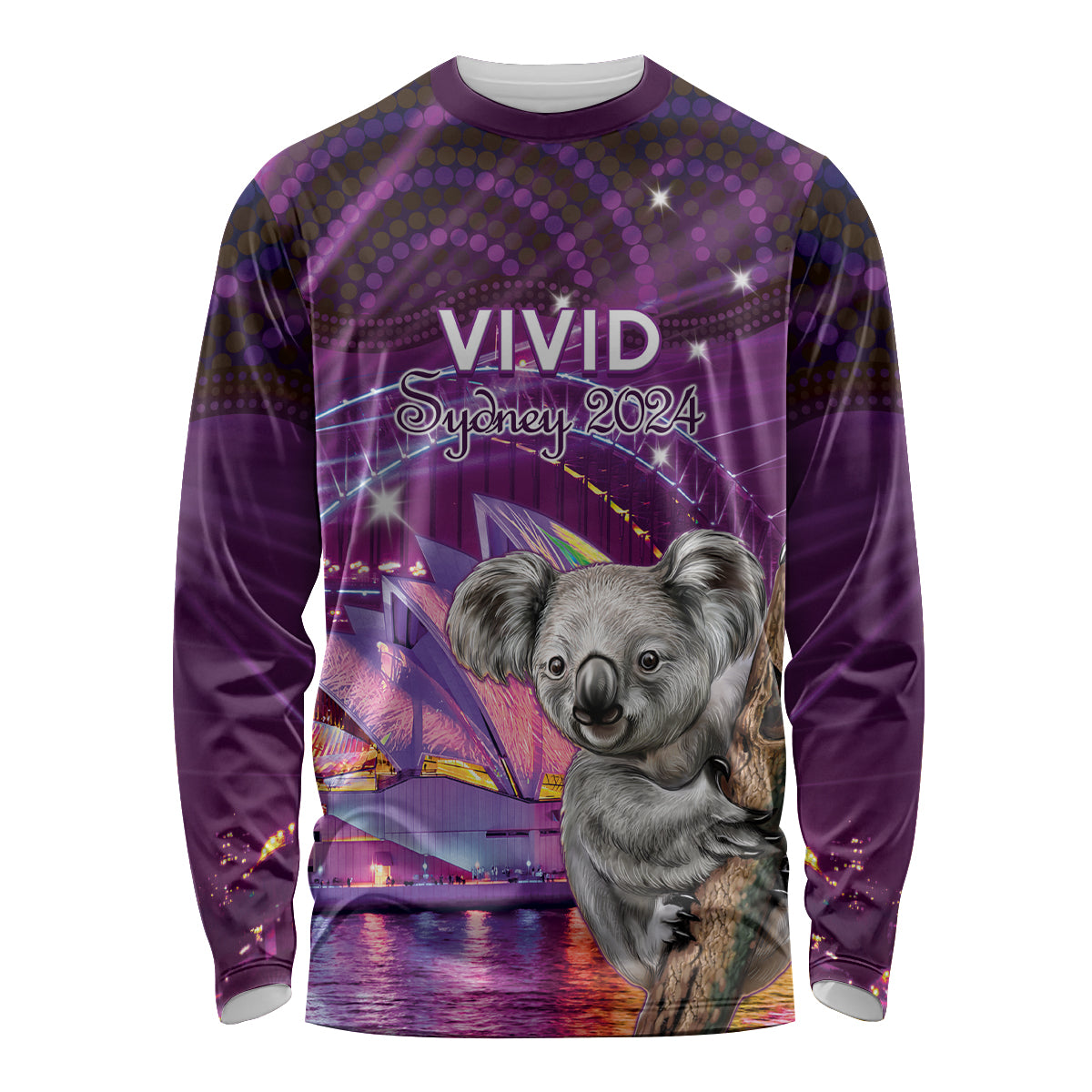 Vivid Sydney Australia Long Sleeve Shirt Humanity Aussie Koala Fanciful Light