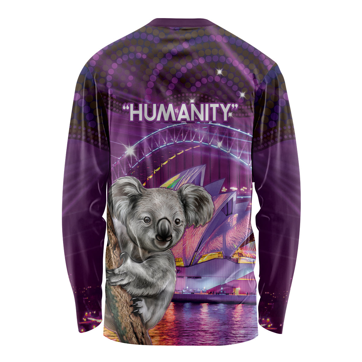 Vivid Sydney Australia Long Sleeve Shirt Humanity Aussie Koala Fanciful Light