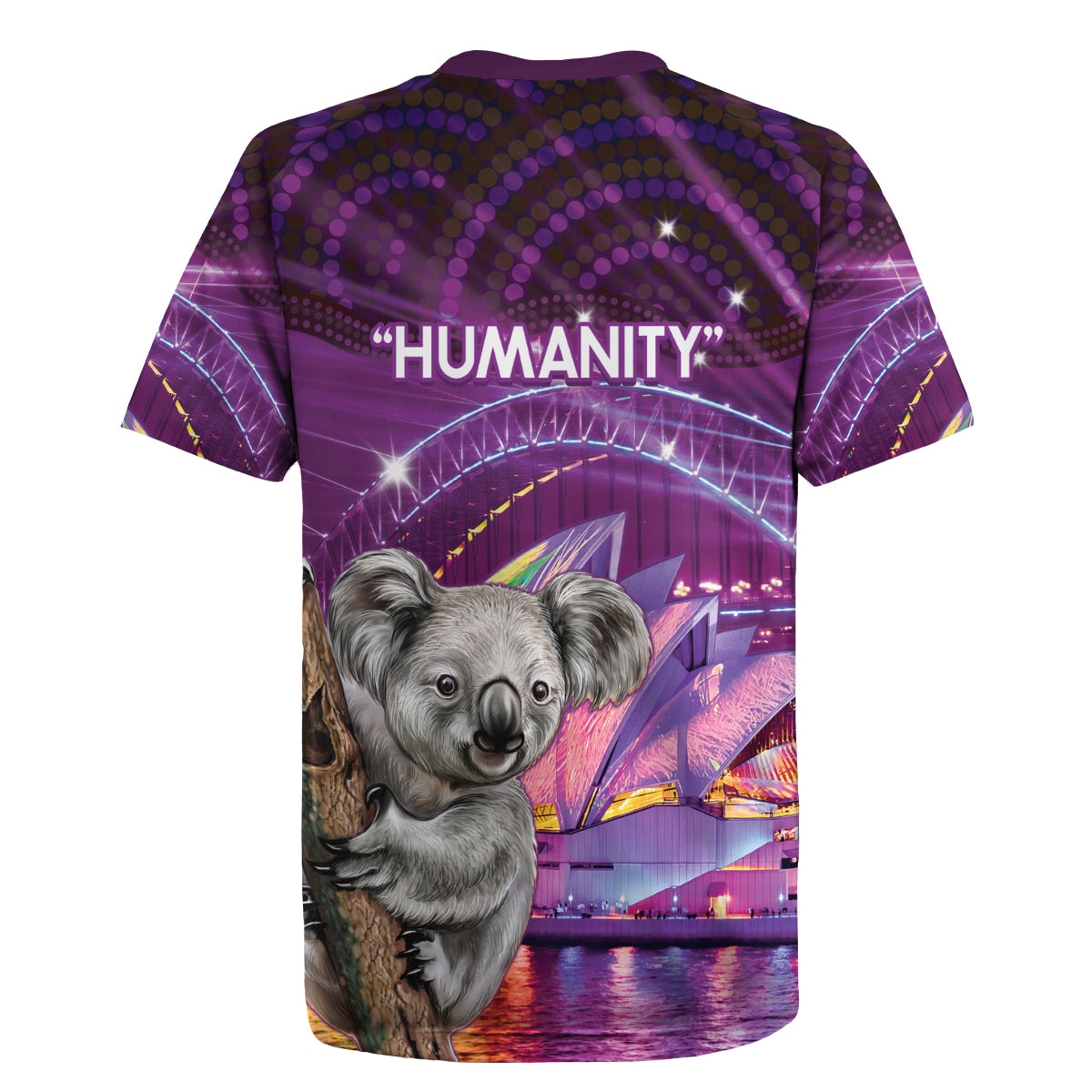 Vivid Sydney Australia Rugby Jersey Humanity Aussie Koala Fanciful Light