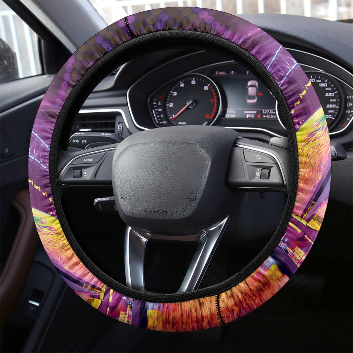 Vivid Sydney Australia Steering Wheel Cover Humanity Aussie Koala Fanciful Light