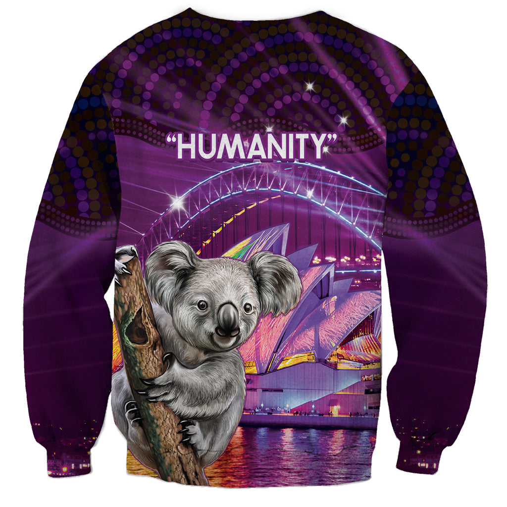 Vivid Sydney Australia Sweatshirt Humanity Aussie Koala Fanciful Light