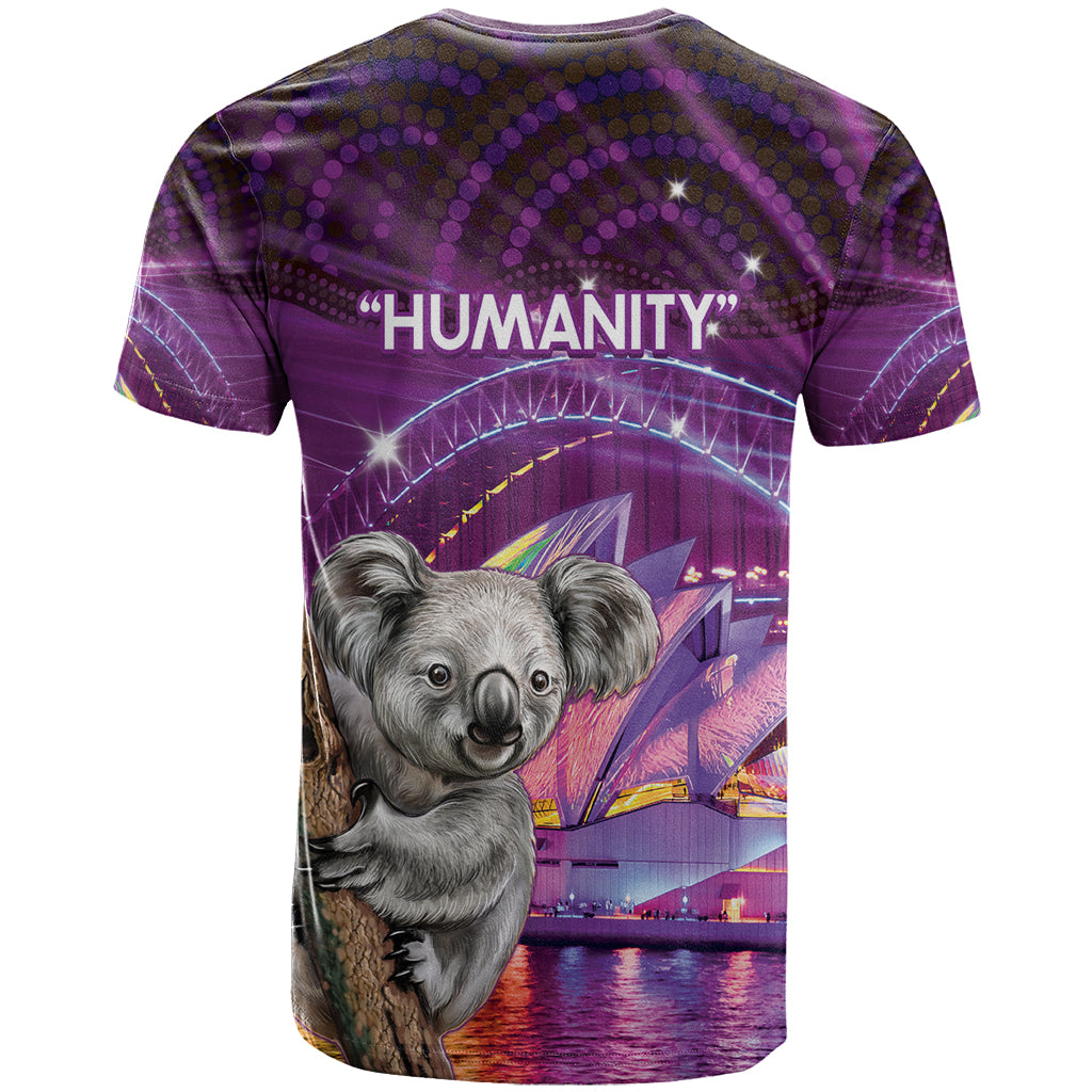 Vivid Sydney Australia T Shirt Humanity Aussie Koala Fanciful Light