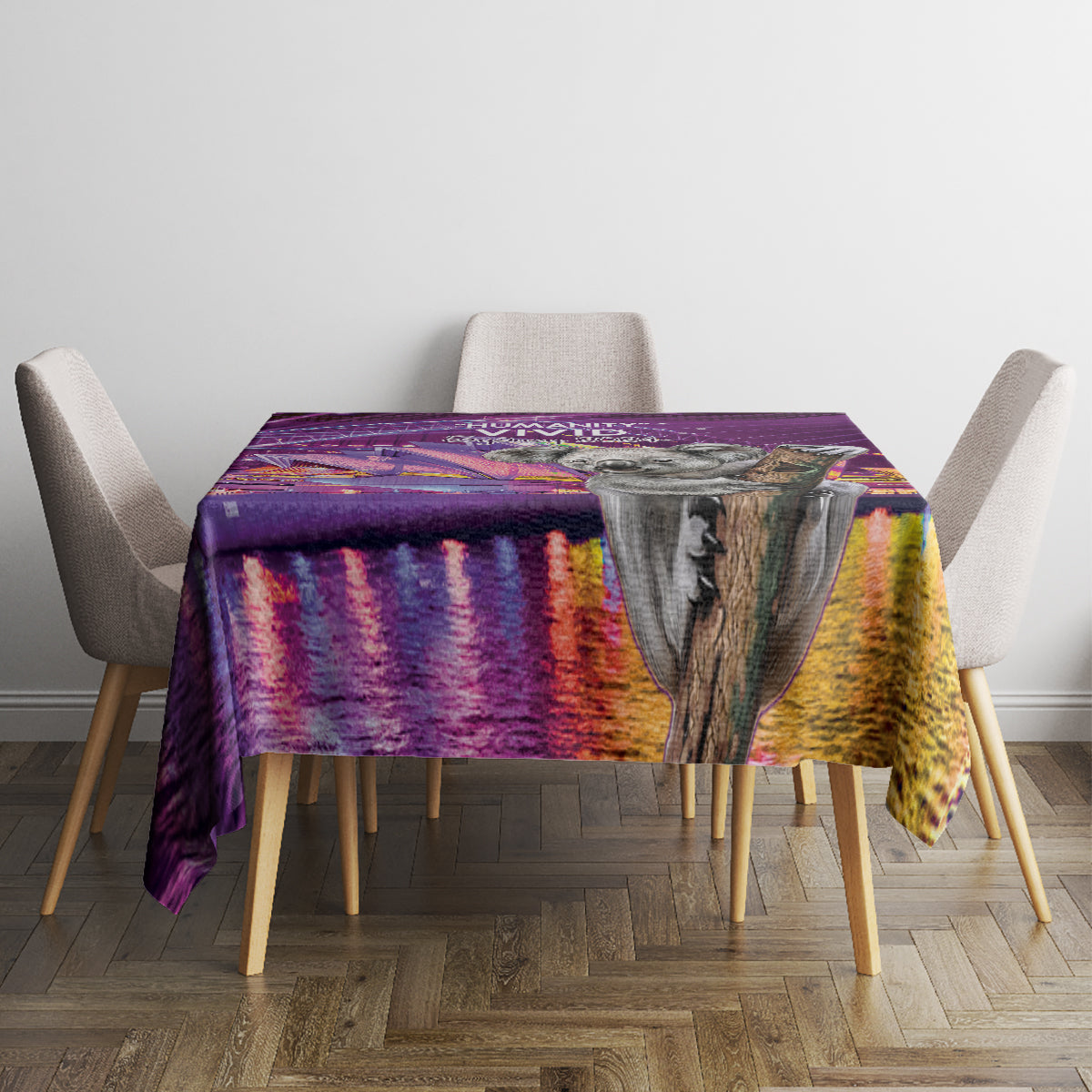 Vivid Sydney Australia Tablecloth Humanity Aussie Koala Fanciful Light