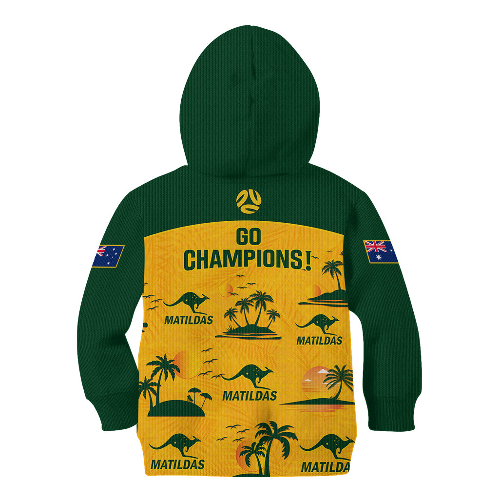 australia-soccer-kid-hoodie-matildas-world-cup-2023-tropical-style