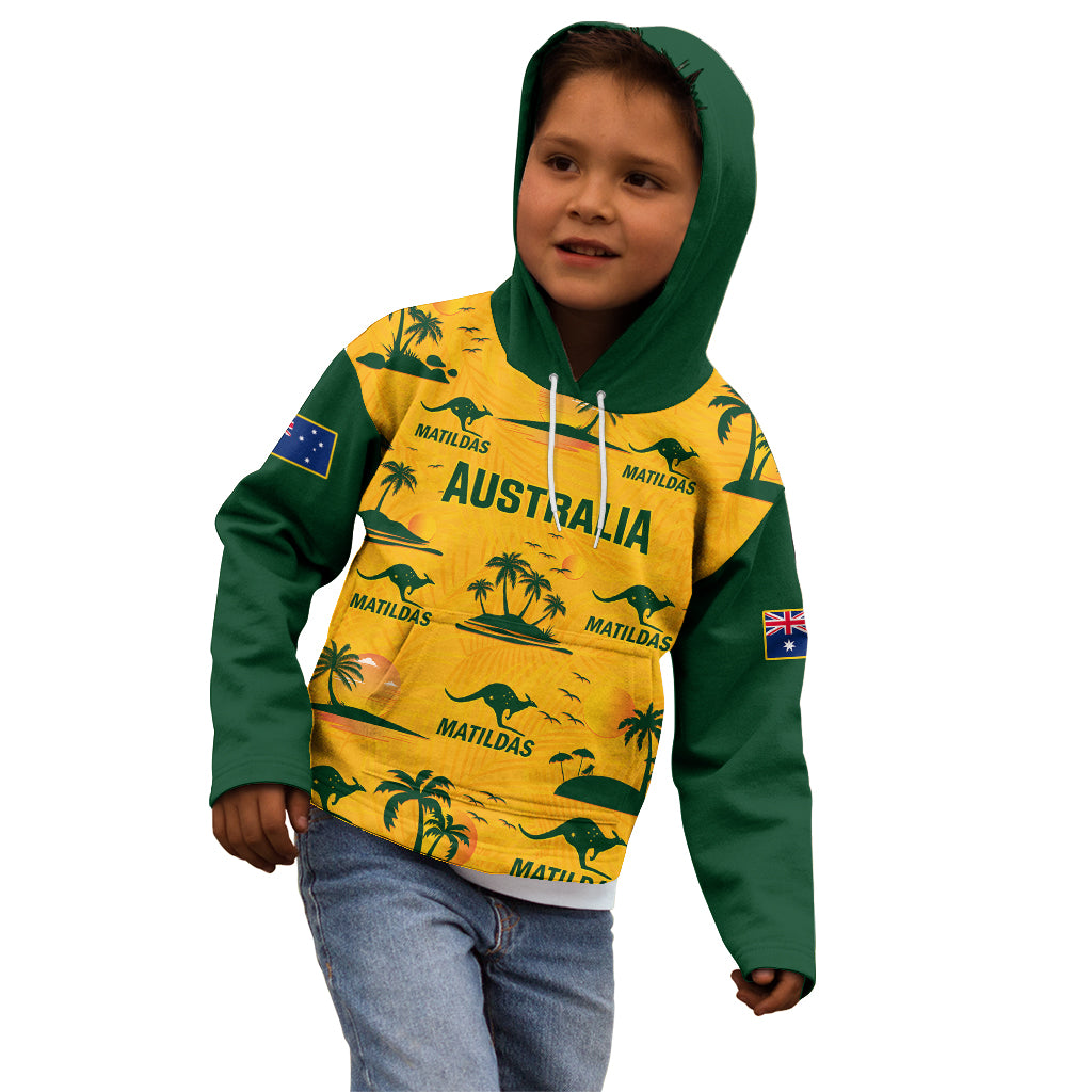 australia-soccer-kid-hoodie-matildas-world-cup-2023-tropical-style