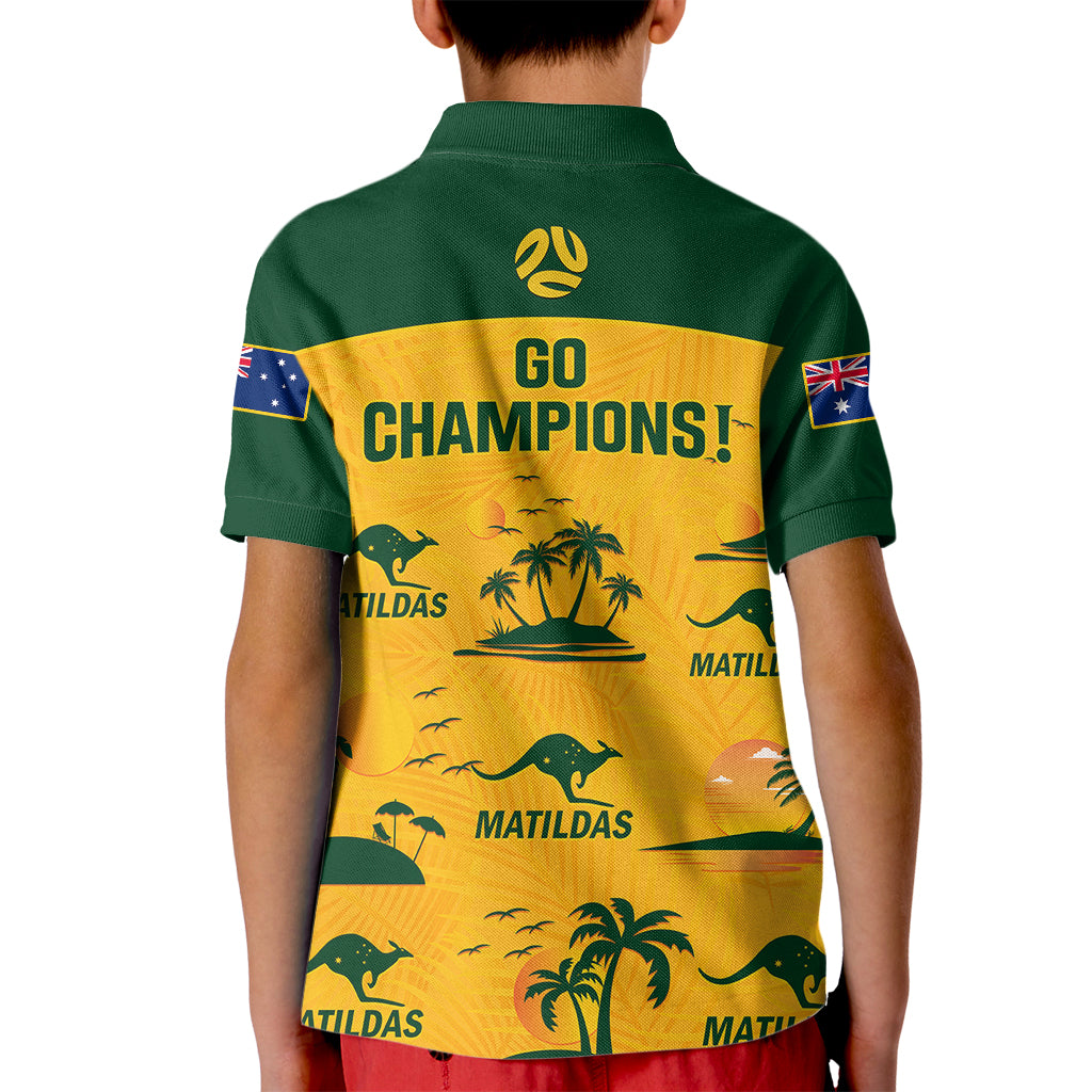 australia-soccer-kid-polo-shirt-matildas-world-cup-2023-tropical-style