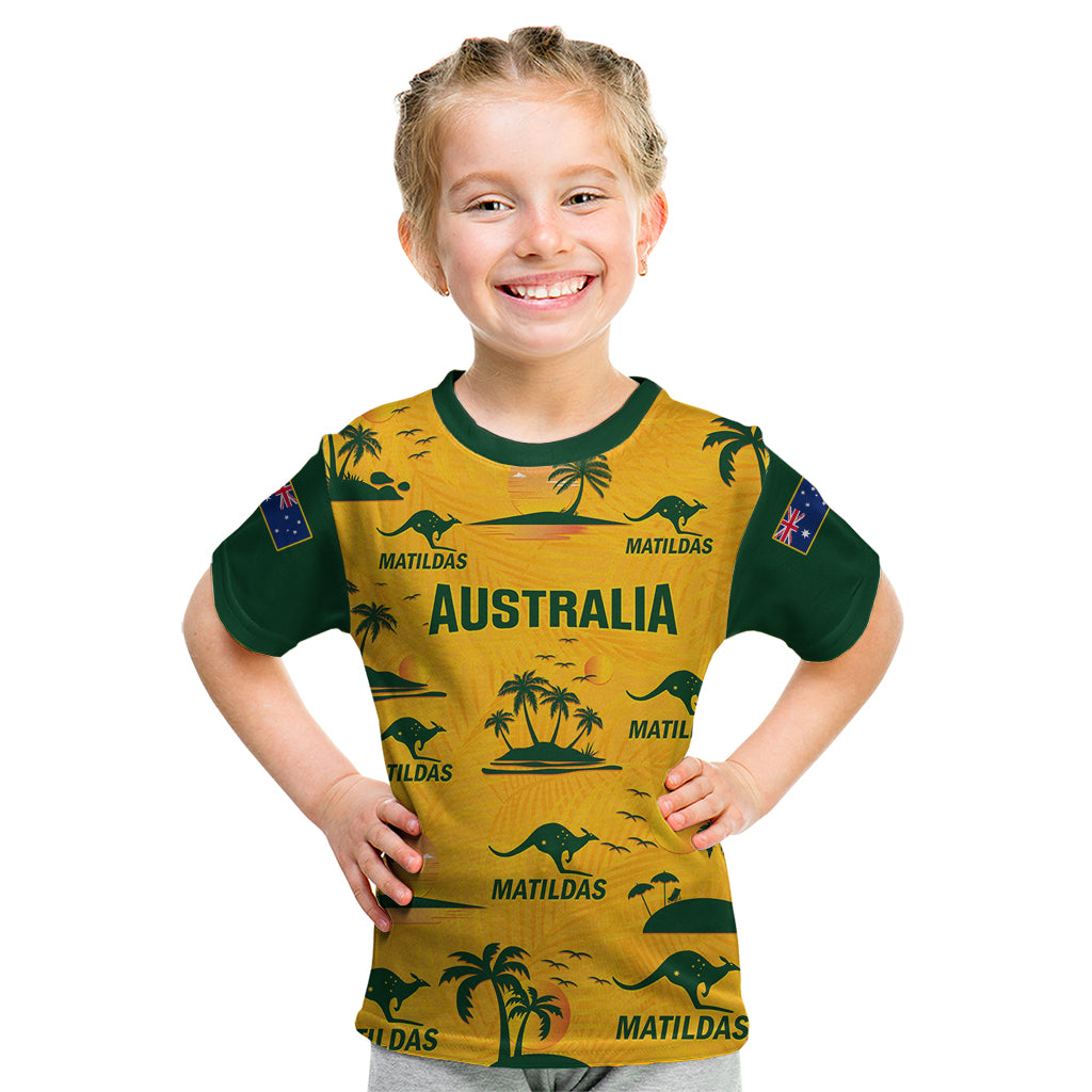 australia-soccer-kid-t-shirt-matildas-world-cup-2023-tropical-style