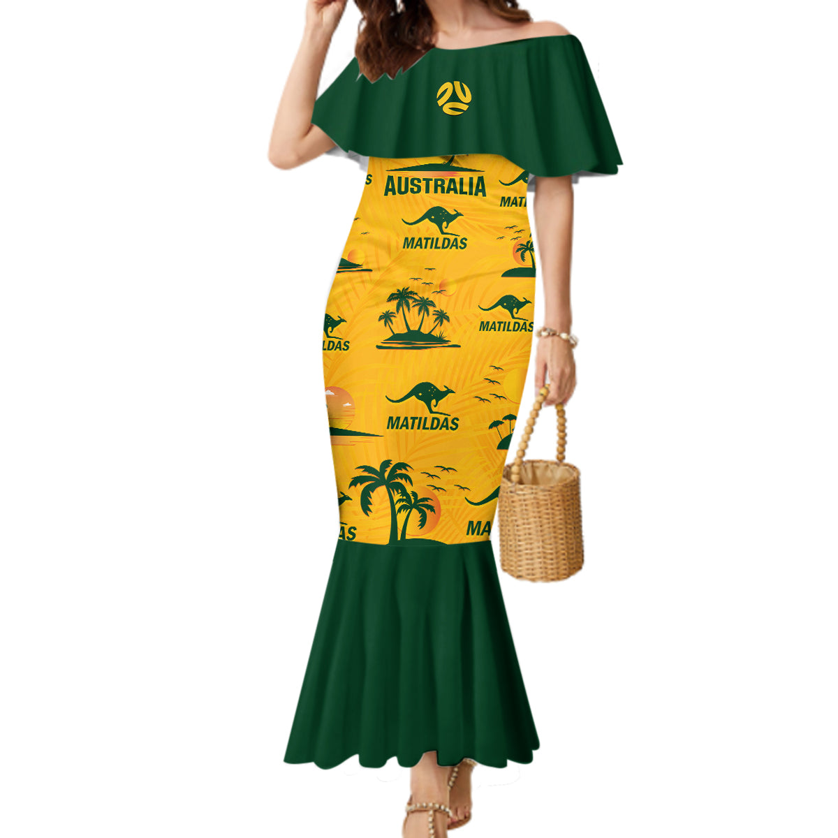 australia-soccer-mermaid-dress-matildas-world-cup-2023-tropical-style