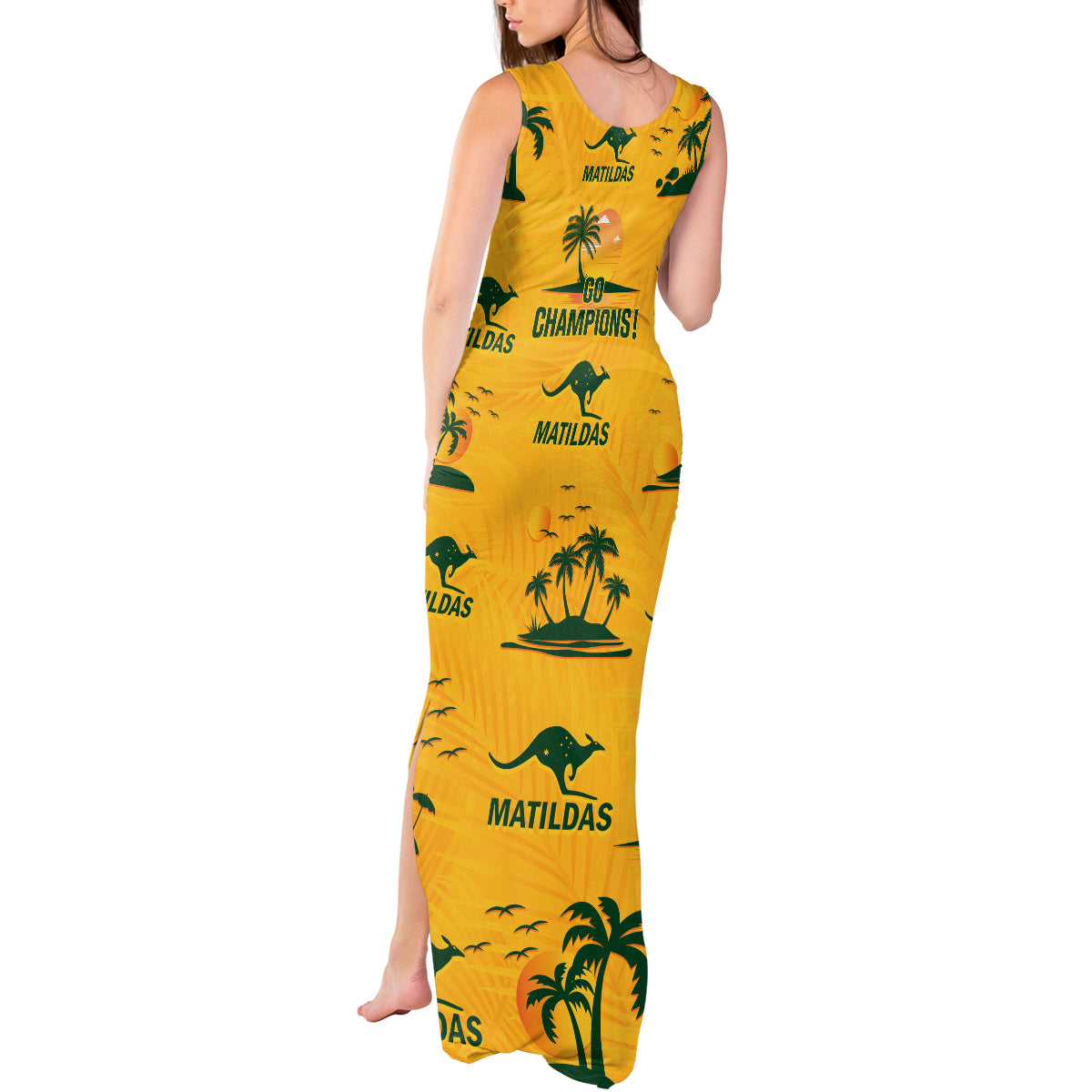 australia-soccer-tank-maxi-dress-matildas-world-cup-2023-tropical-style