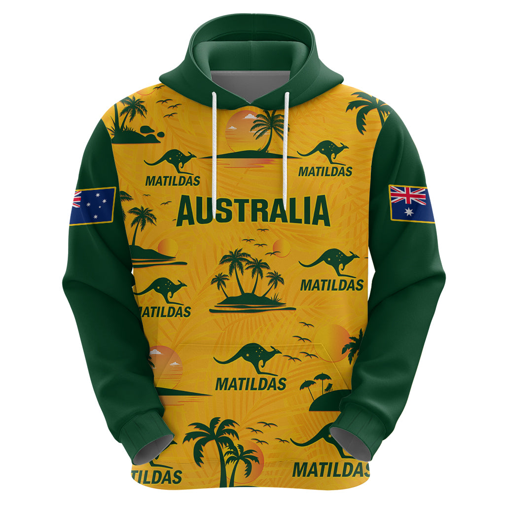 custom-australia-soccer-hoodie-matildas-world-cup-2023-tropical-style