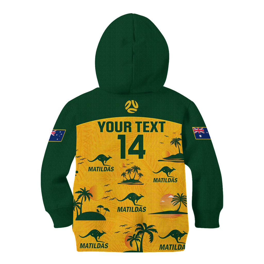 custom-australia-soccer-kid-hoodie-matildas-world-cup-2023-tropical-style