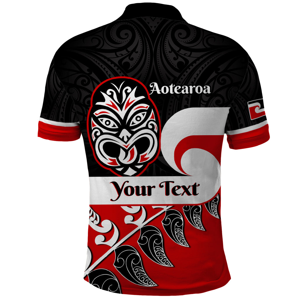 Personalised Te Reo Maori New Zealand Polo Shirt Kia Haka Maori Fern With Tino Rangatiratanga LT14