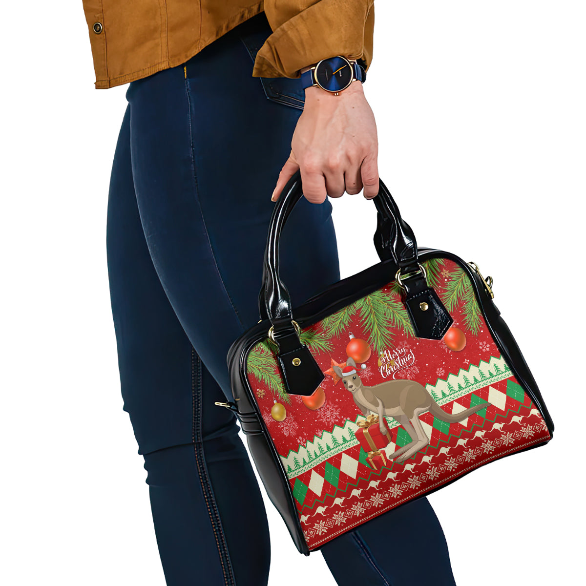 australia-christmas-shoulder-handbag-aussie-kangaroo-santa-merry-xmas