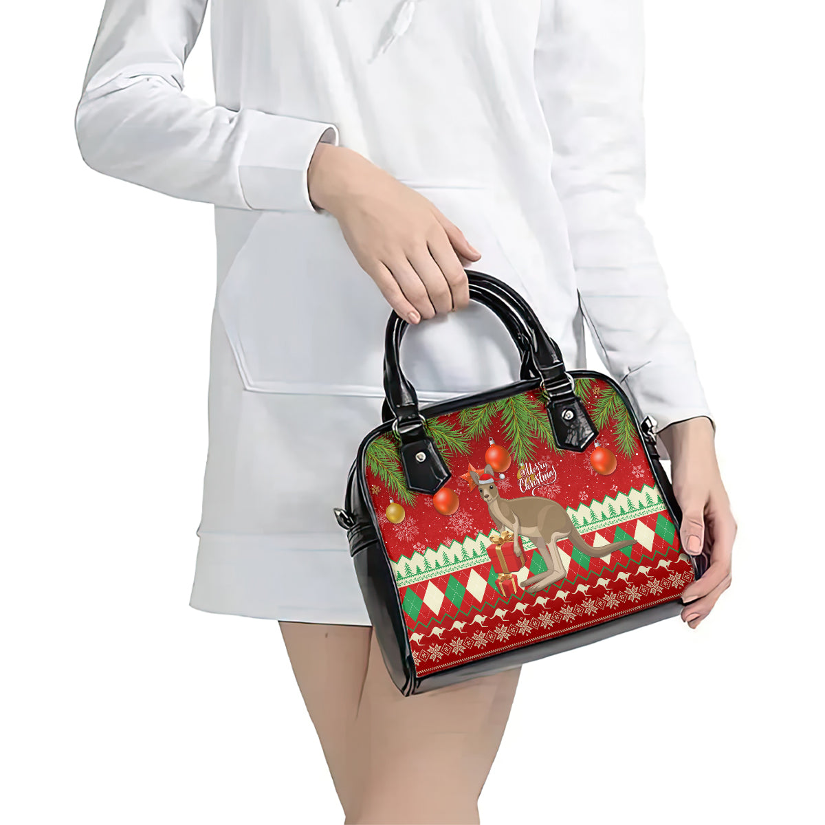 australia-christmas-shoulder-handbag-aussie-kangaroo-santa-merry-xmas