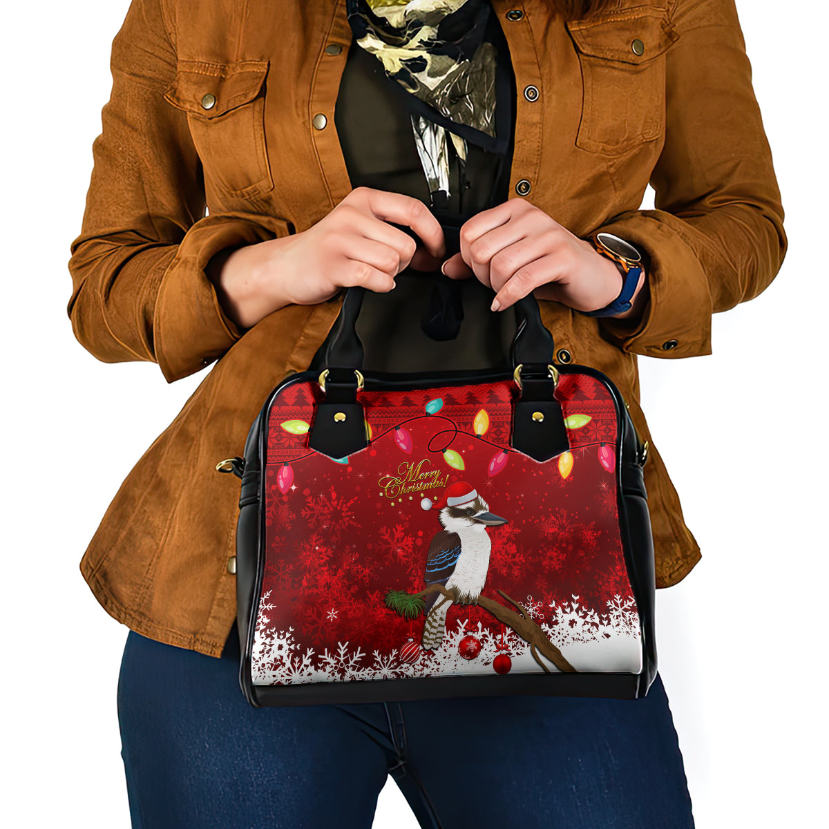 australia-christmas-shoulder-handbag-aussie-kookaburra-santa-merry-xmas