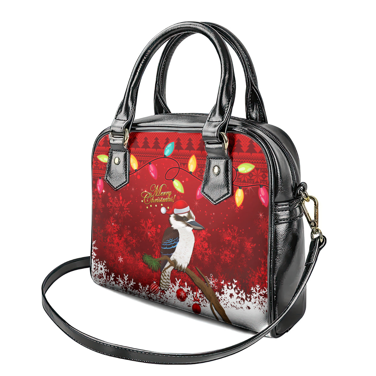 australia-christmas-shoulder-handbag-aussie-kookaburra-santa-merry-xmas