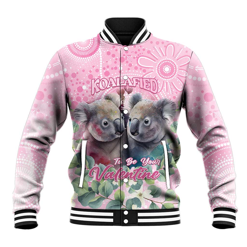 Australia Koala Valentine's Day Baseball Jacket Koalified To Be Your Valentine