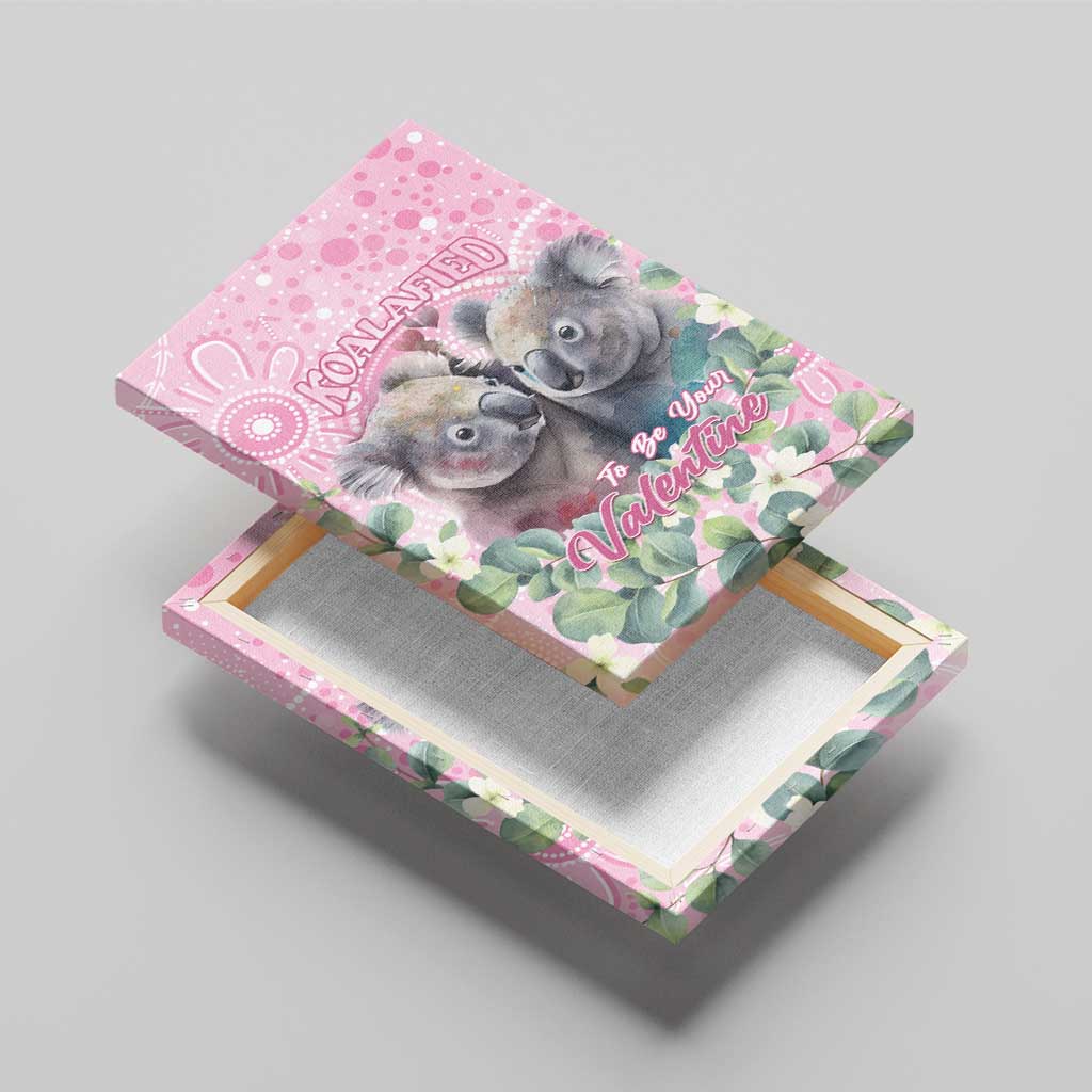 Australia Koala Valentine's Day Canvas Wall Art Koalified To Be Your Valentine