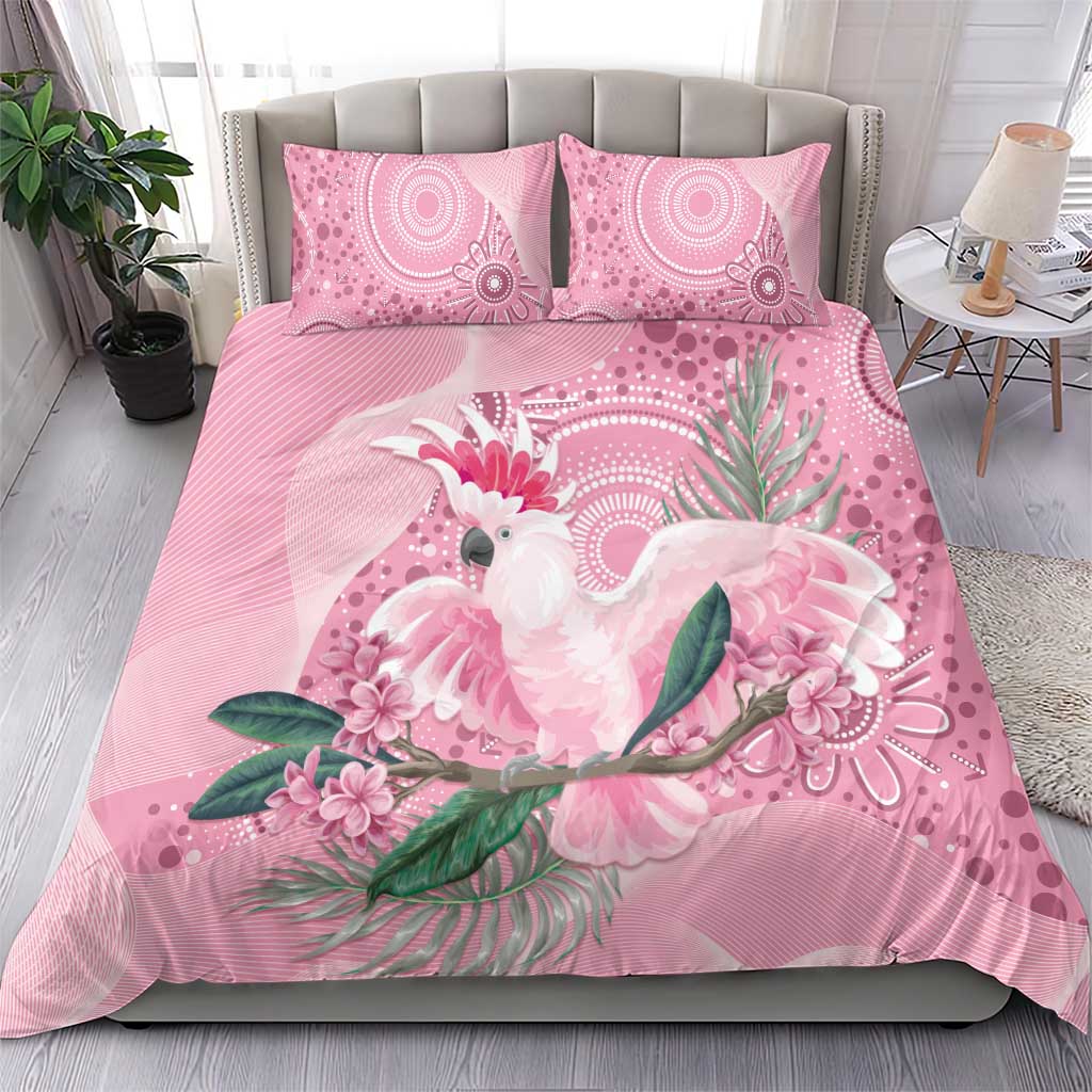 Pink Cockatoo Australia Bedding Set Aussie Cacatua Leadbeateri - Aboriginal Art