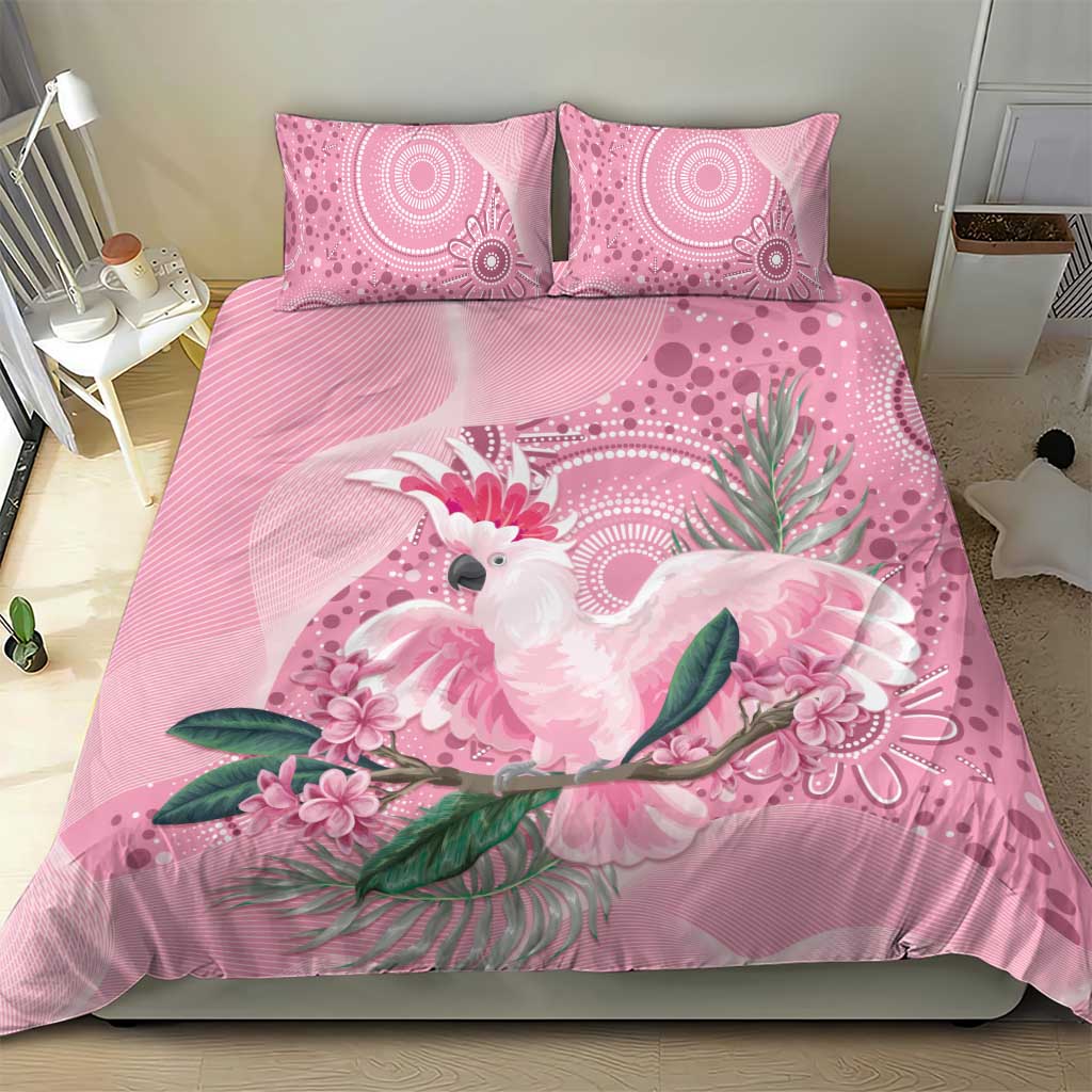 Pink Cockatoo Australia Bedding Set Aussie Cacatua Leadbeateri - Aboriginal Art