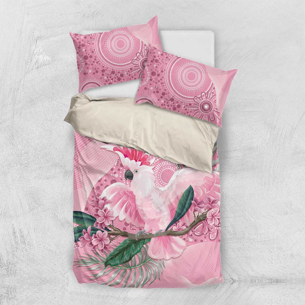 Pink Cockatoo Australia Bedding Set Aussie Cacatua Leadbeateri - Aboriginal Art