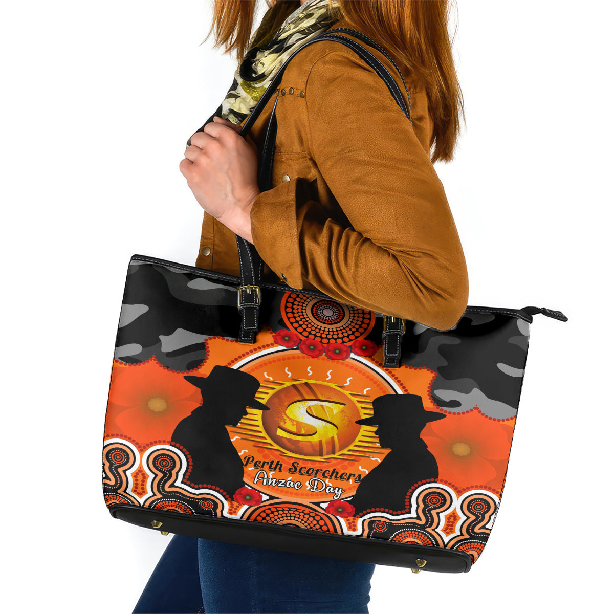 perth-scorchers-anzac-2024-leather-tote-bag-lest-we-forget-poppy-mix-camouflage