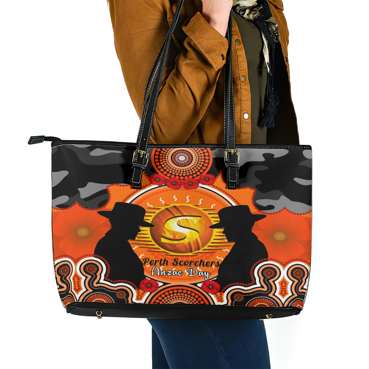 perth-scorchers-anzac-2024-leather-tote-bag-lest-we-forget-poppy-mix-camouflage