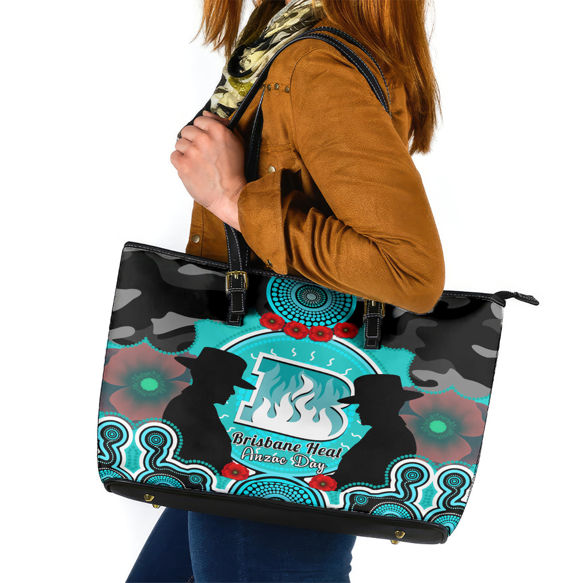 brisbane-heat-anzac-2024-leather-tote-bag-lest-we-forget-poppy-mix-camouflage