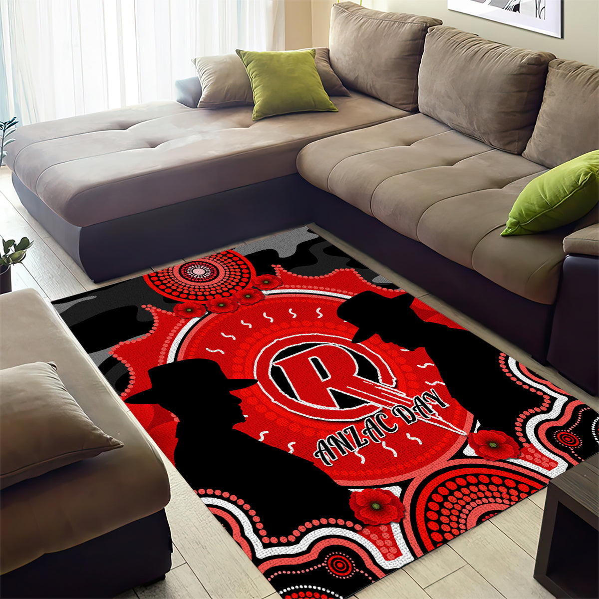 melbourne-renegades-anzac-2024-area-rug-lest-we-forget-poppy-mix-camouflage